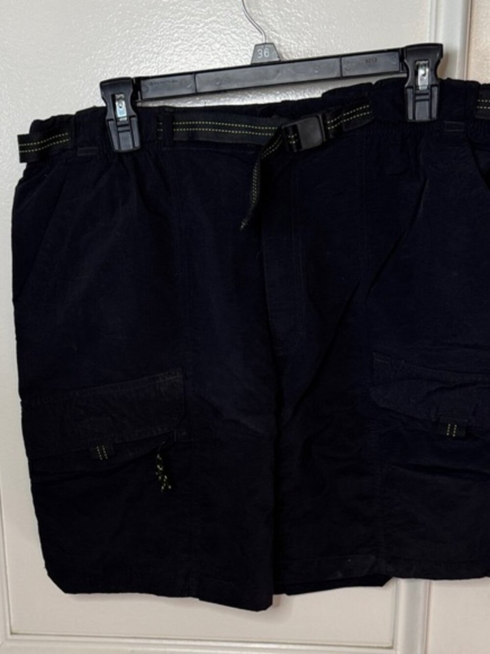 Men's Dark Cargo Shorts with Belt